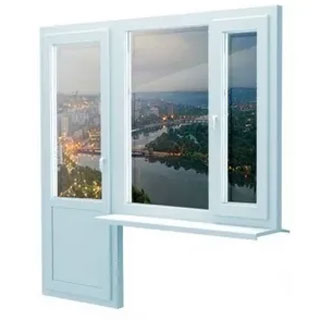 Балконный блок 1500 x 2200 - REHAU Delight-Design 32 мм Ногинск