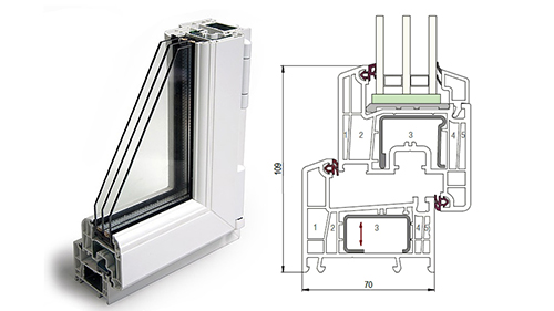 Балконный блок 1500 x 2200 - REHAU Delight-Design 40 мм Ногинск